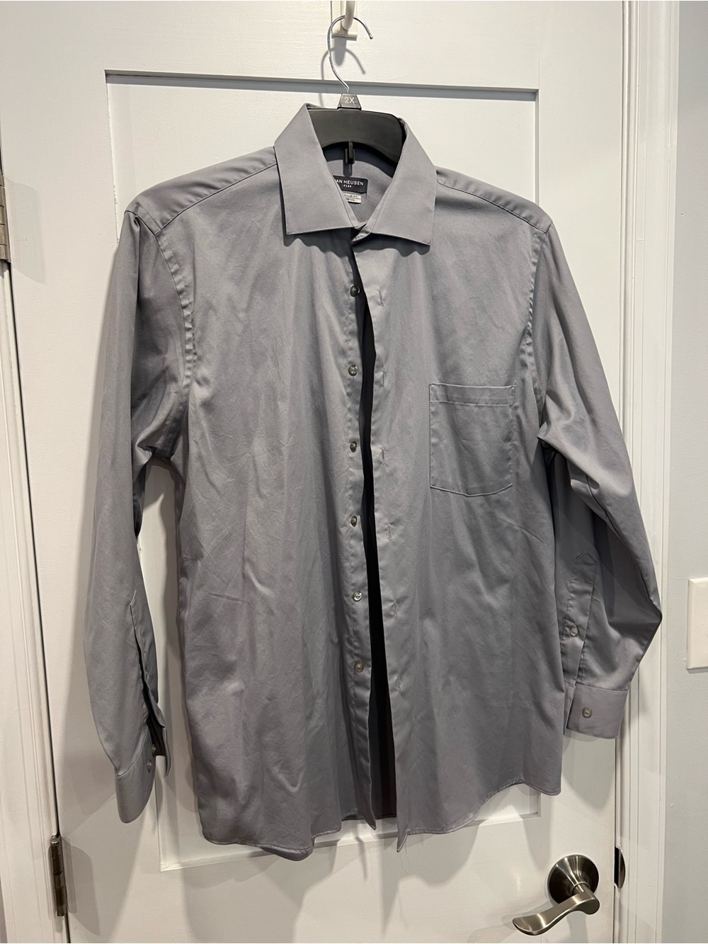 Van Heusen Men’s Gray Dress Shirt - Long Sleeve